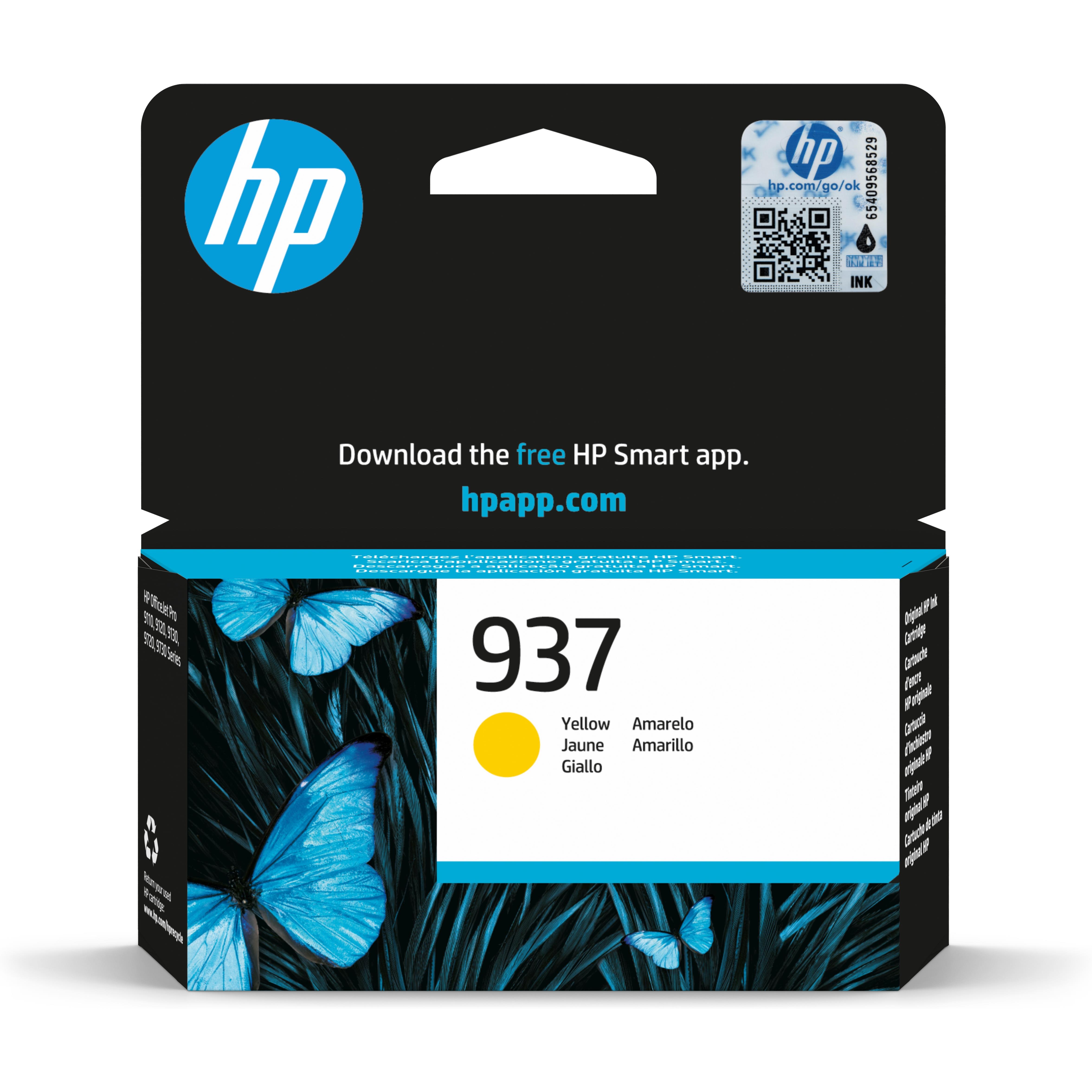 Cartouches pour imprimantes - Hp 937 cartouche encre authentique jaune