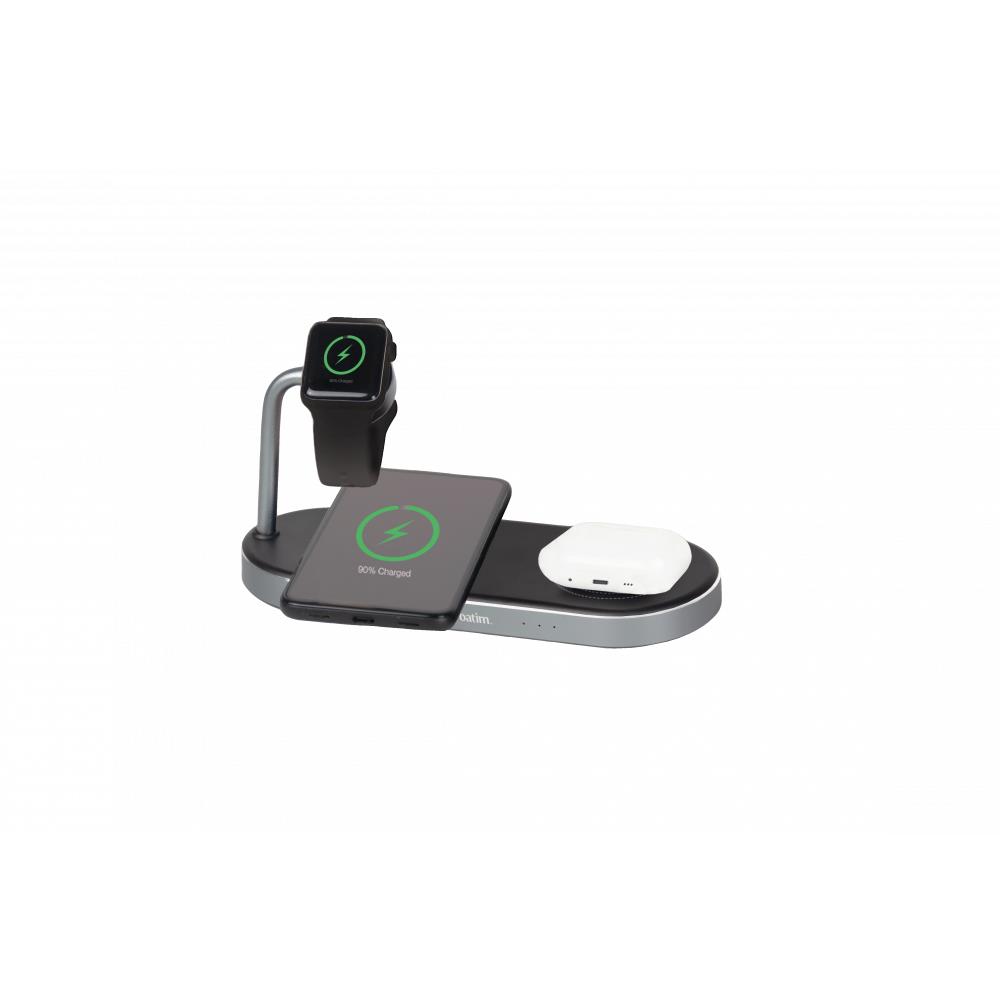 WCS-03 Aluminium 3-in-1 Qi MFi Dual Wire
