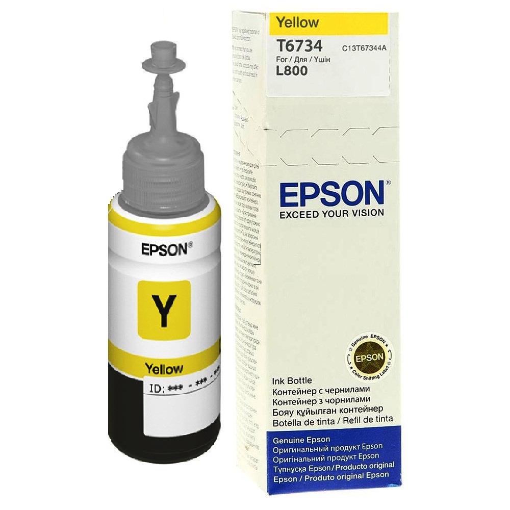 Recharges d'encre pour imprimante - Epson t6734 yellow ink bottle 70ml