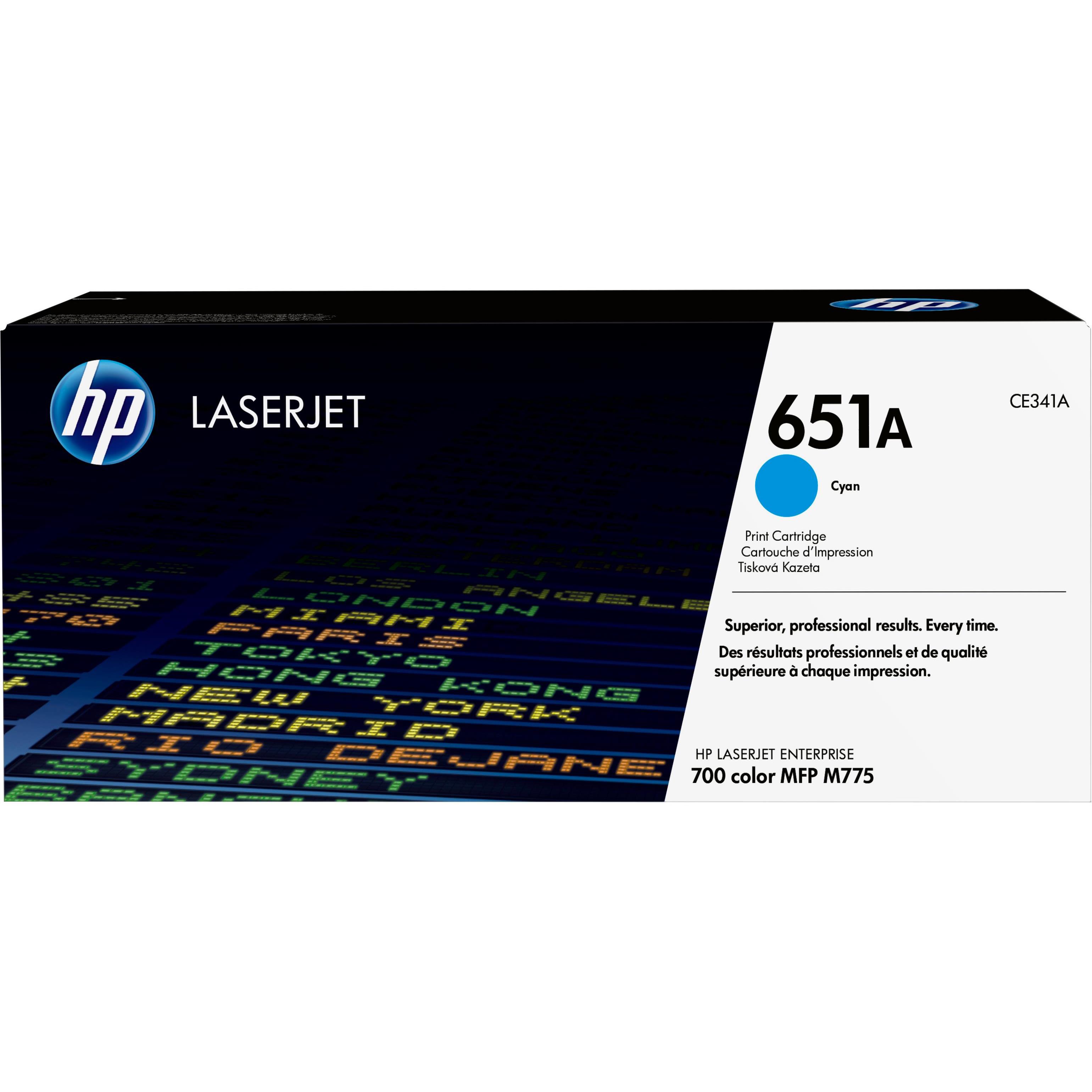 Cartouches de toner - Hp 651a toner laserjet cyan authentique