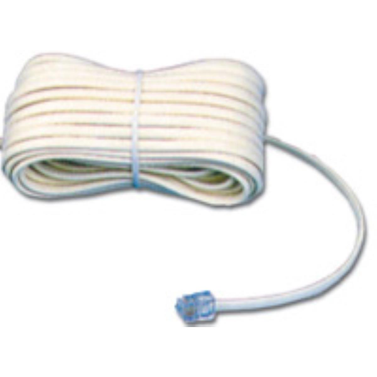 Mcl cable modem rj11 6p/4c 3m ivoire