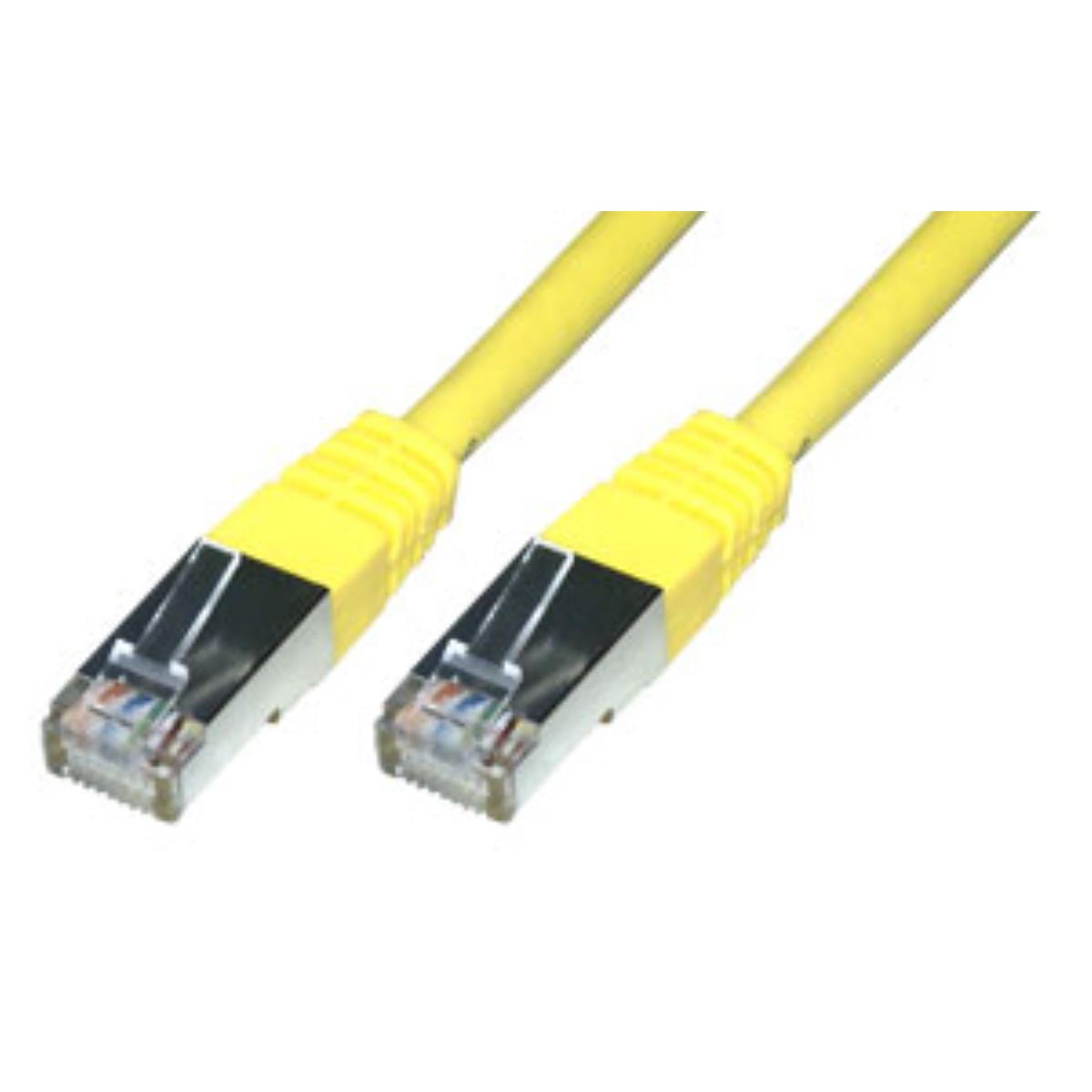 Mcl cable rj45 cat6 0.5m yellow cble de rseau jaune 0,5 m f/utp (ftp)