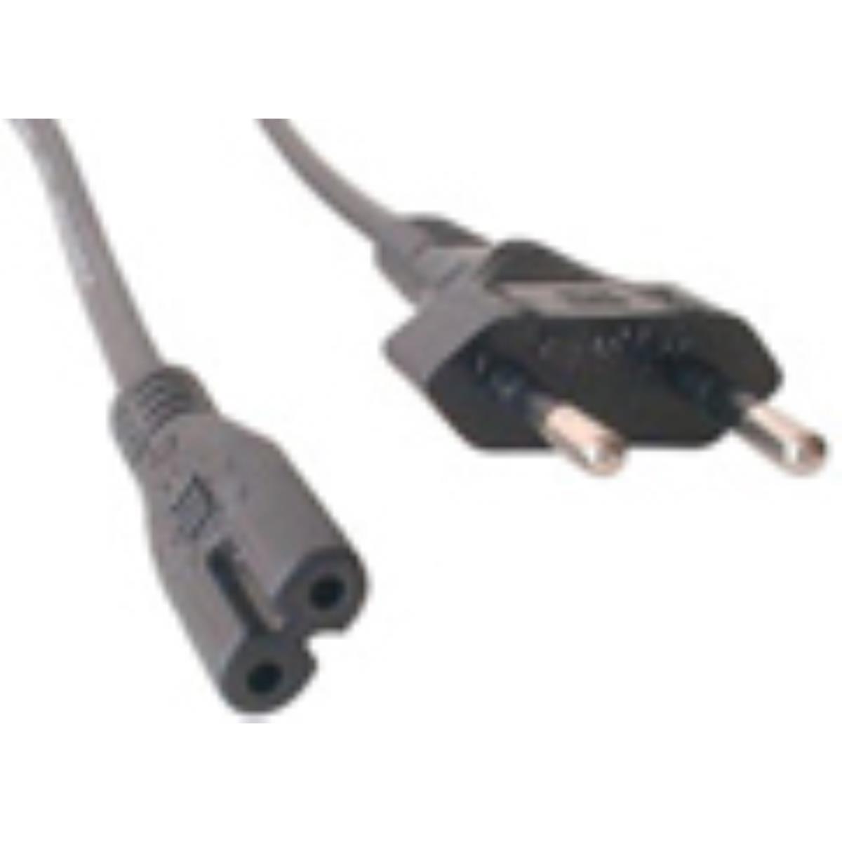 Mcl power cord portable black 5.0m noir 5 m prise d'alimentation type c coupleur c7