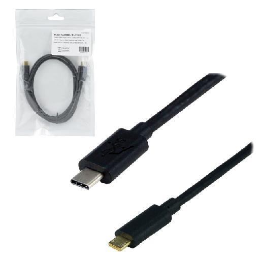 Mcl usb 3.1 type-c / usb 2.0 micro-b 1 m cble usb usb c micro-usb b noir