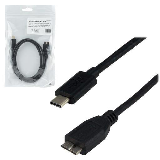 Mcl mc923-1c/3hbme-1m cble usb usb c micro-usb b noir