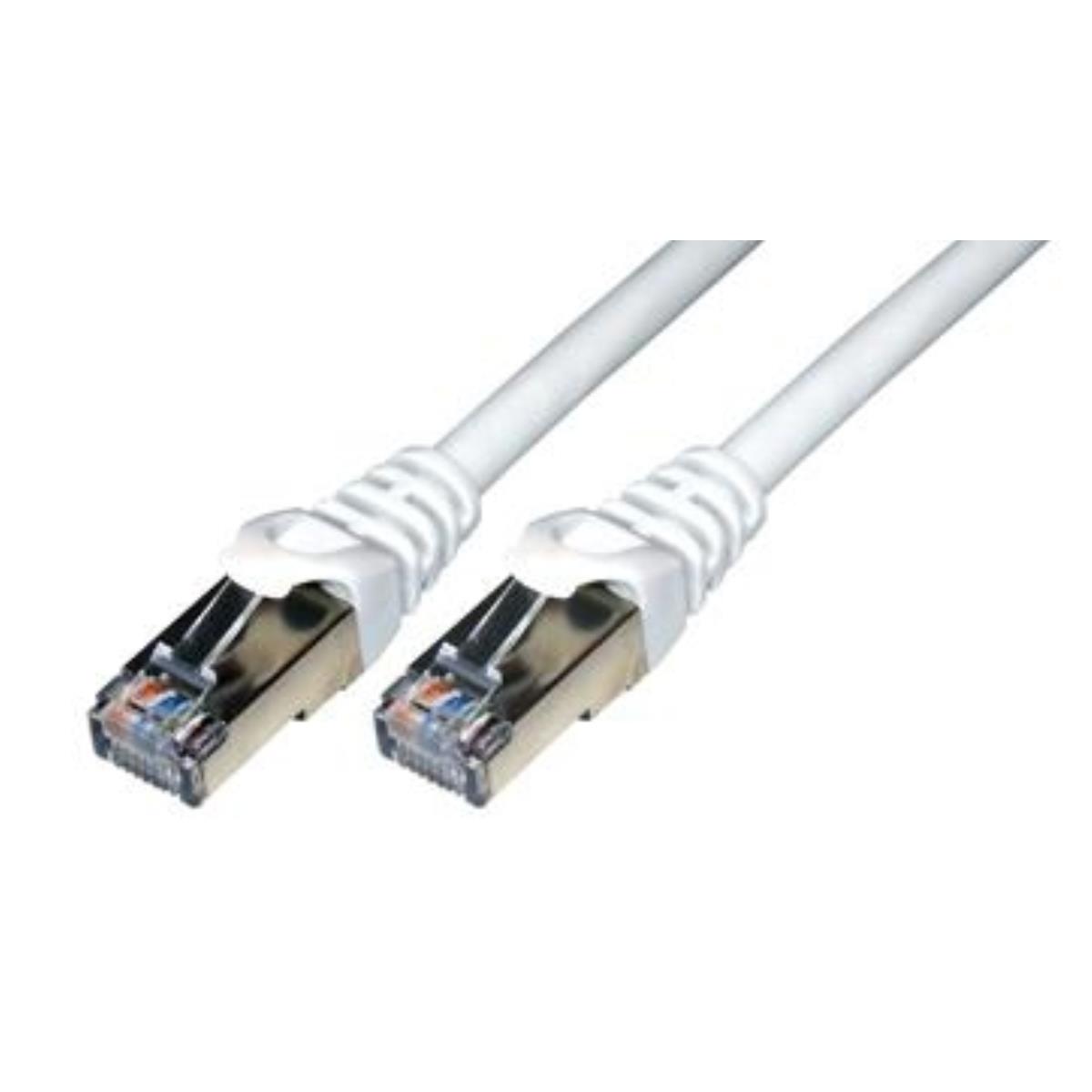 Mcl patch cable cat.6e f/utp, 3m cble de rseau blanc cat6 f/utp (ftp)