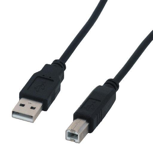 Mcl usb 2.0 a/b 2m cble usb usb a usb b noir