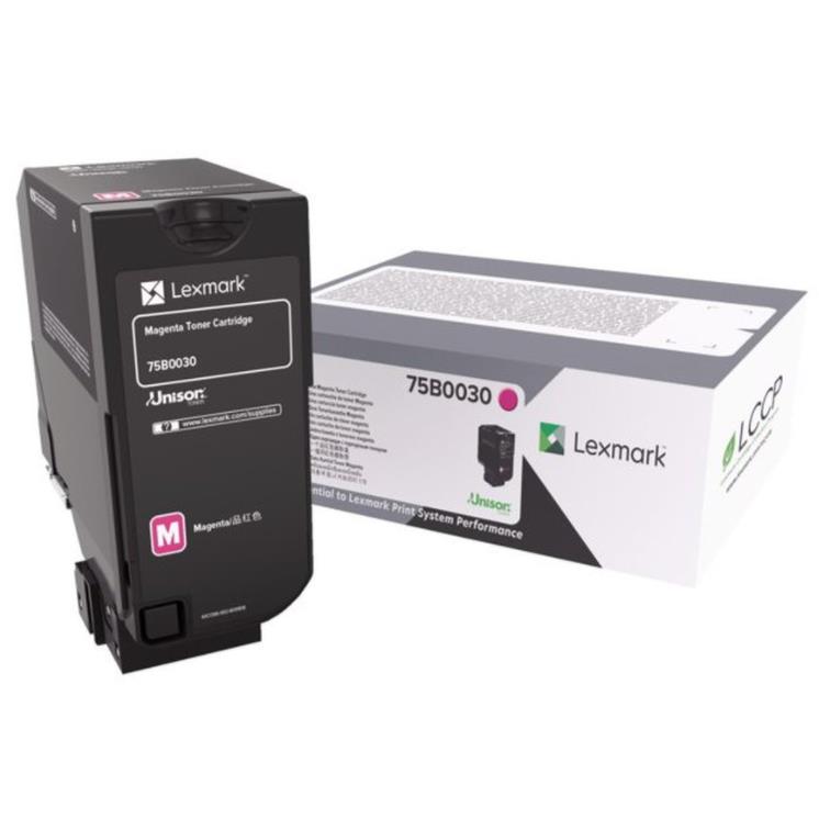 Cartouches de toner - Lexmark 75b0030 cartouche de toner 1 pice(s) original magenta