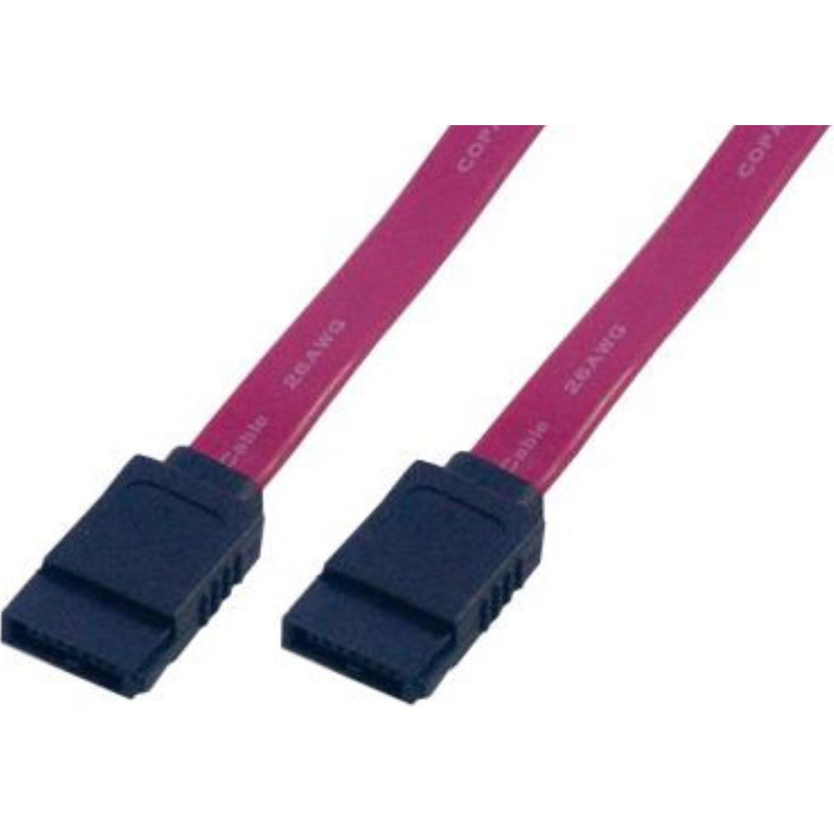 Mcl sata iii, m/m, 0.25m cble sata 0,25 m rouge