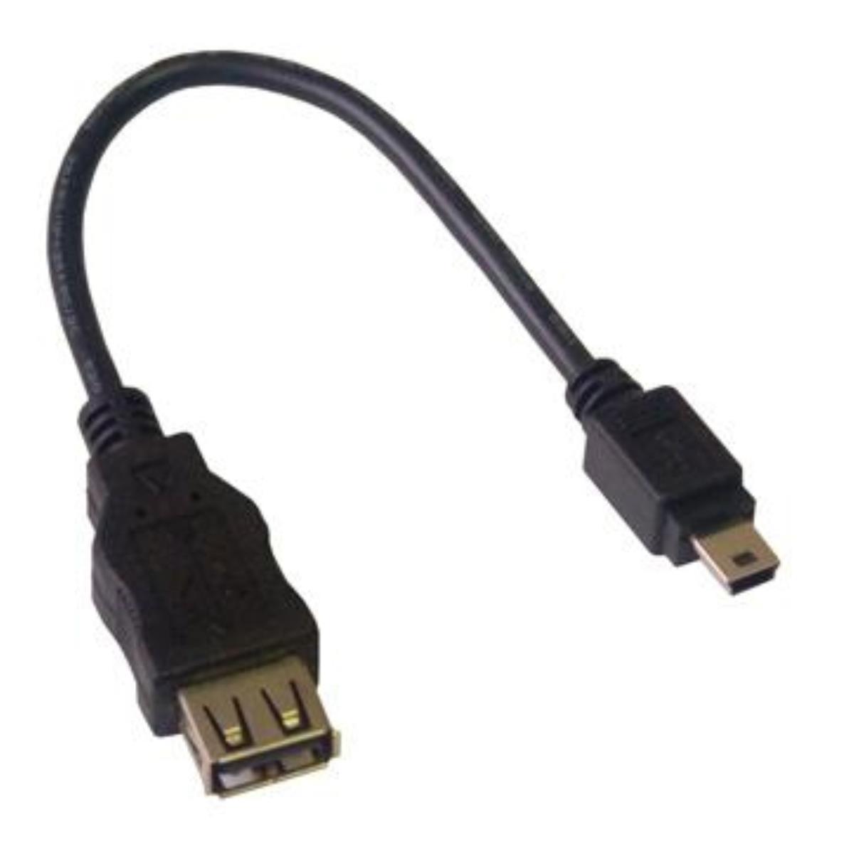Mcl usb-af/mu5bc cble usb 0,2 m usb a mini-usb b noir