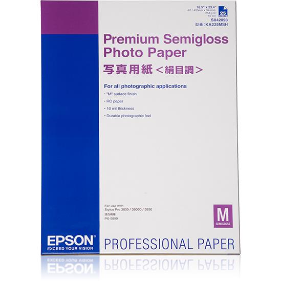 Epson pap photo premium semi-glac 251g 25f. a2 (0,420x0,594m)