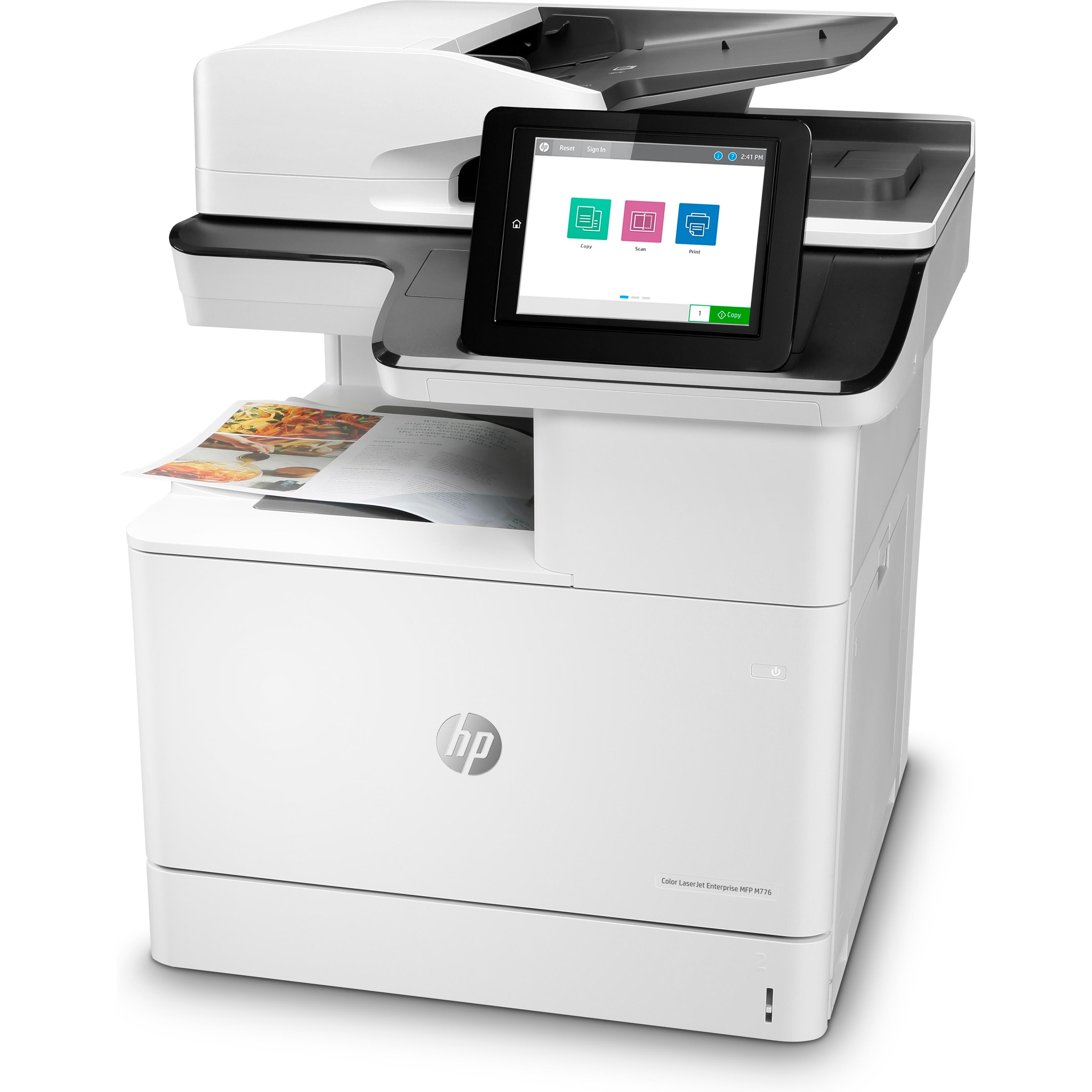 Hp color laserjet enterprise imprimante multifonction m776dn
