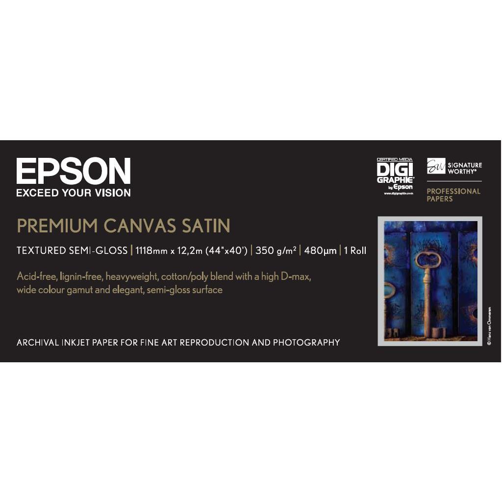 Epson toile premium canvas satin 350g 44" (1,118x12,2m)