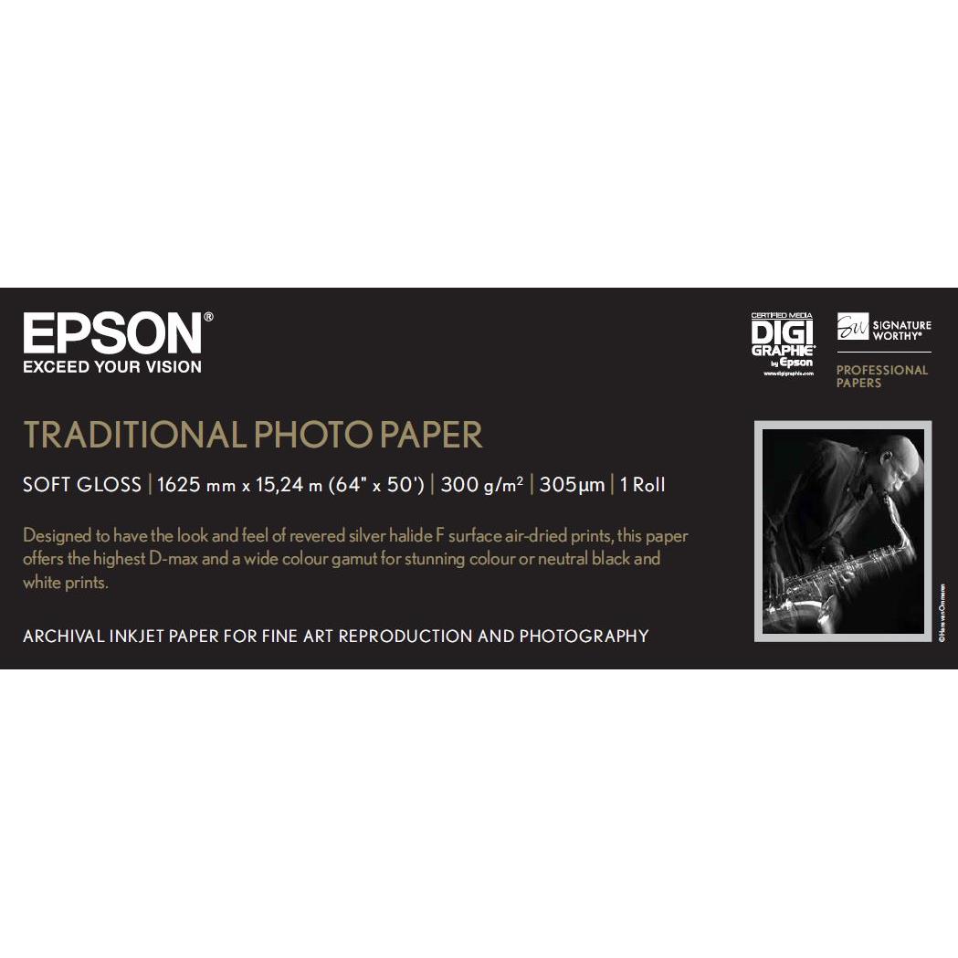 Epson pap photo traditionnel 300g 64" x 15m