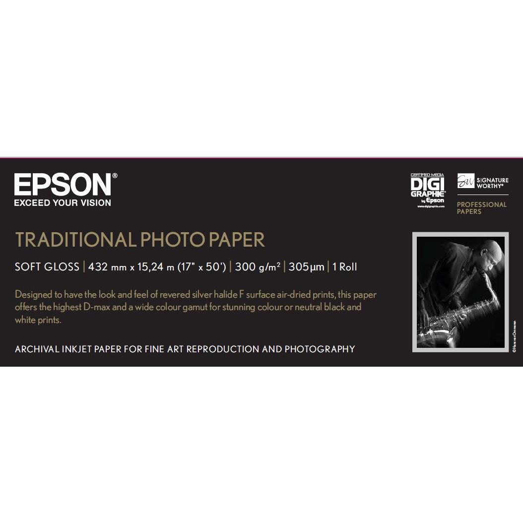 Epson pap photo traditionnel 300g 17" x 15m