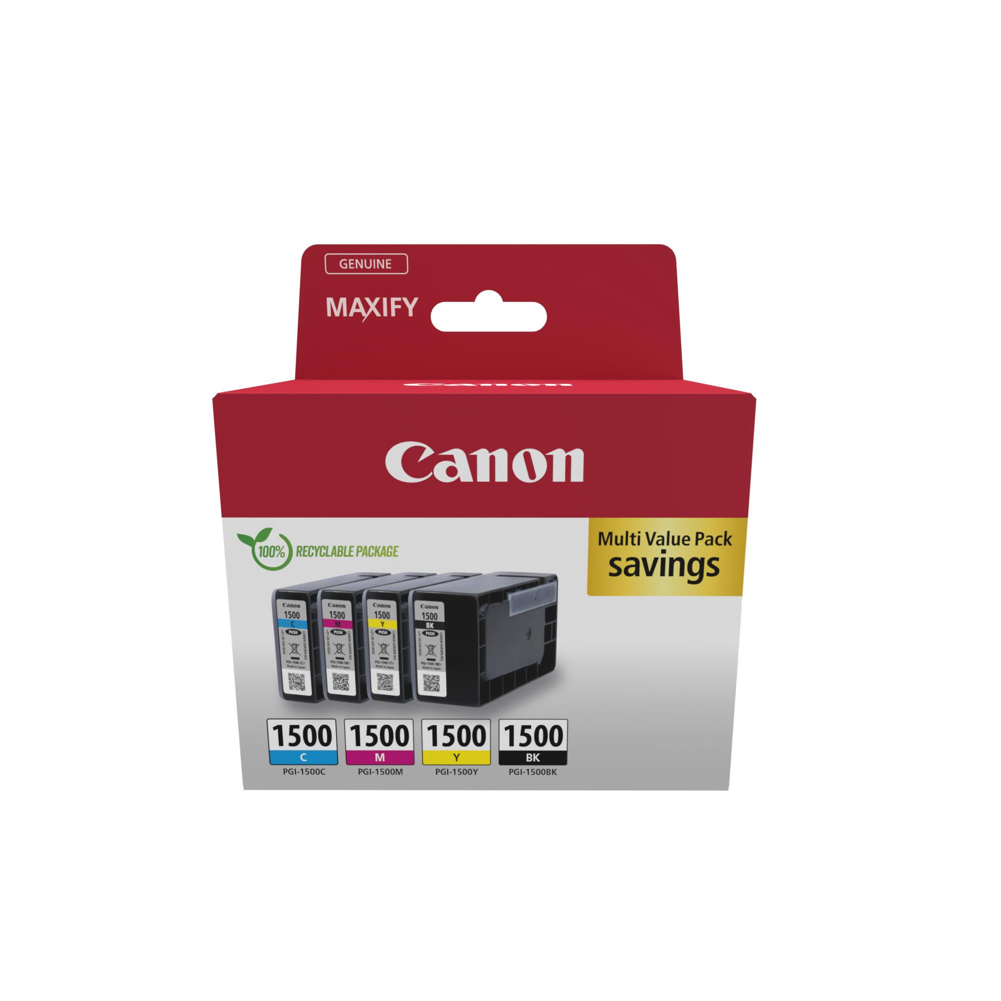 Cartouches pour imprimantes - Canon 9218b006 cartouche d'encre 4 pice(s) original noir, cyan, magenta, jaune
