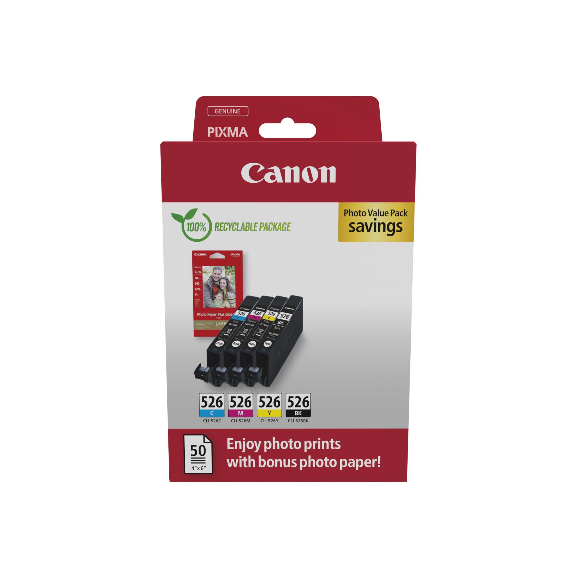 Cartouches pour imprimantes - Canon 4540b019 cartouche d'encre 4 pice(s) original noir, cyan, magenta, jaune