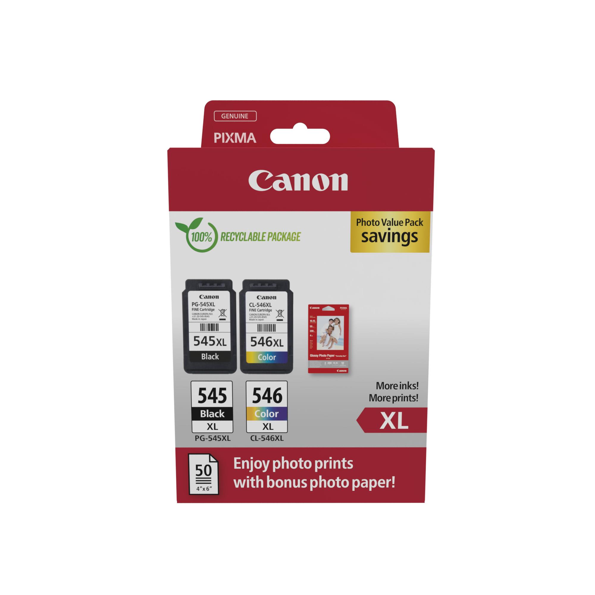 Cartouches pour imprimantes - Canon 8286b011 cartouche d'encre 2 pice(s) original noir, cyan, magenta, jaune