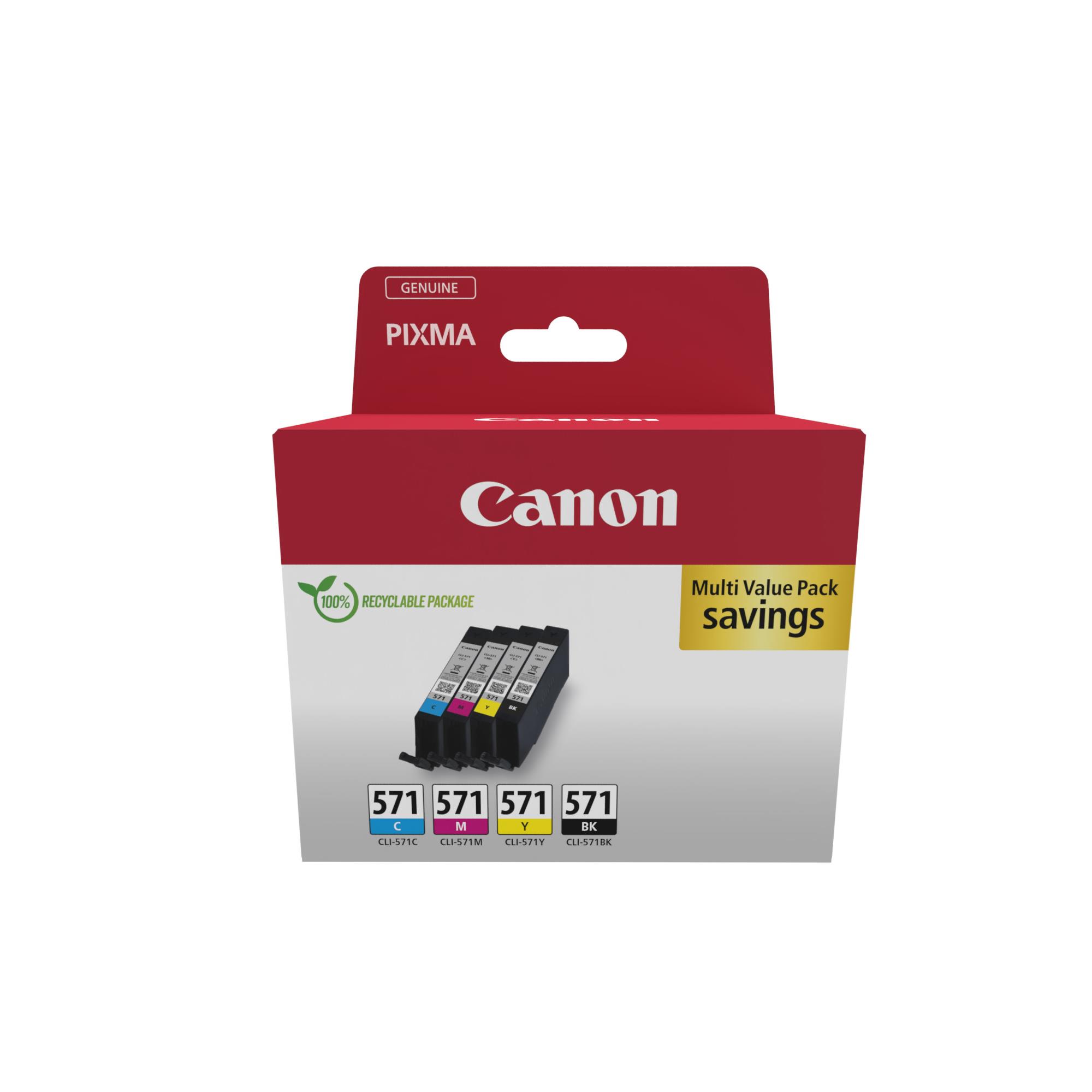 Cartouches pour imprimantes - Canon 0386c008 cartouche d'encre 4 pice(s) original noir, cyan, magenta, jaune