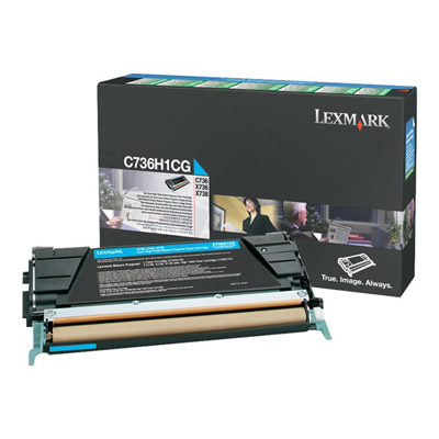 Cartouches de toner - Lexmark c736h1cg cartouche de toner 1 pice(s) original cyan