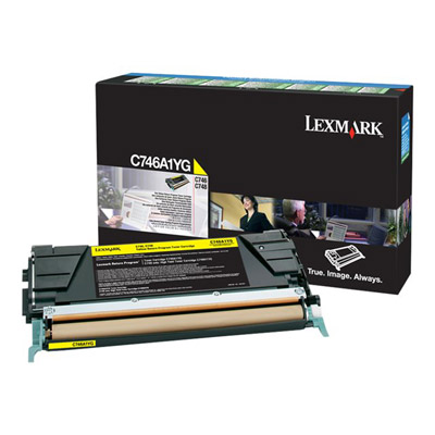 Cartouches de toner - Lexmark c746a1yg cartouche de toner 1 pi�ce(s) original jaune