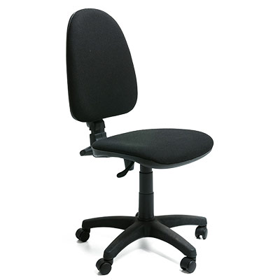 Sige de bureau Perseo - tissu noir - structure nylon noire - contact permanent