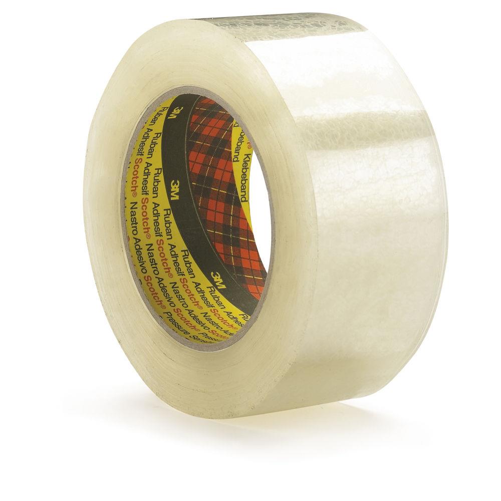 Ruban adhsif Scotch 3M 313 Polypropylne silencieux transparent rsistant, 40 microns 48 mm x 100 m