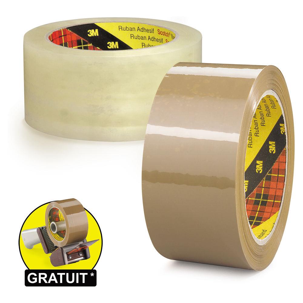 Ruban adhsif Scotch 3M 3739 Polypropylne havane rsistant, 35 microns 48 mm x 66 m