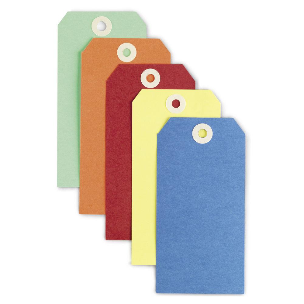 tiquette amricaine cartonne sans attache vert 80x38 mm