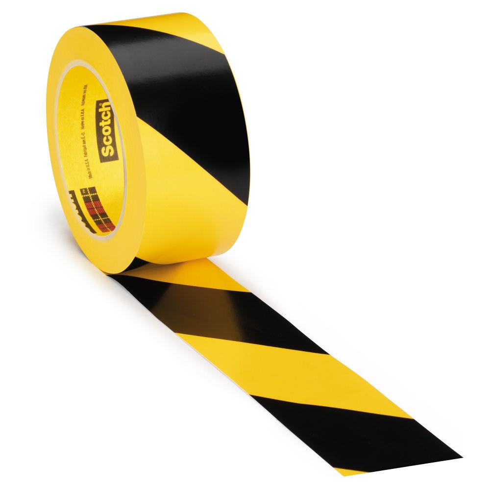 Ruban vinyle de marquage jaune / noir 3M 50 mm x 33 m