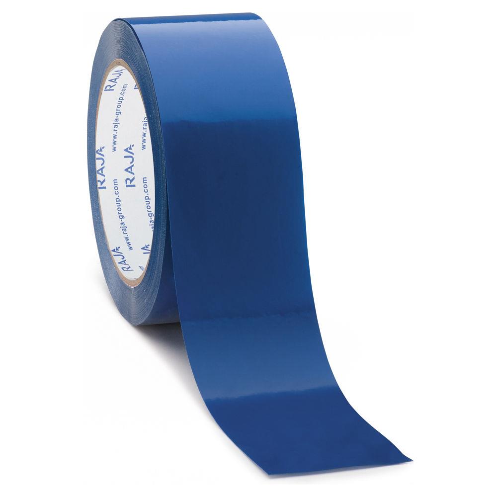Ruban adhsif couleur bleu PVC Rsistant, 37 microns 50 mm x 66 m