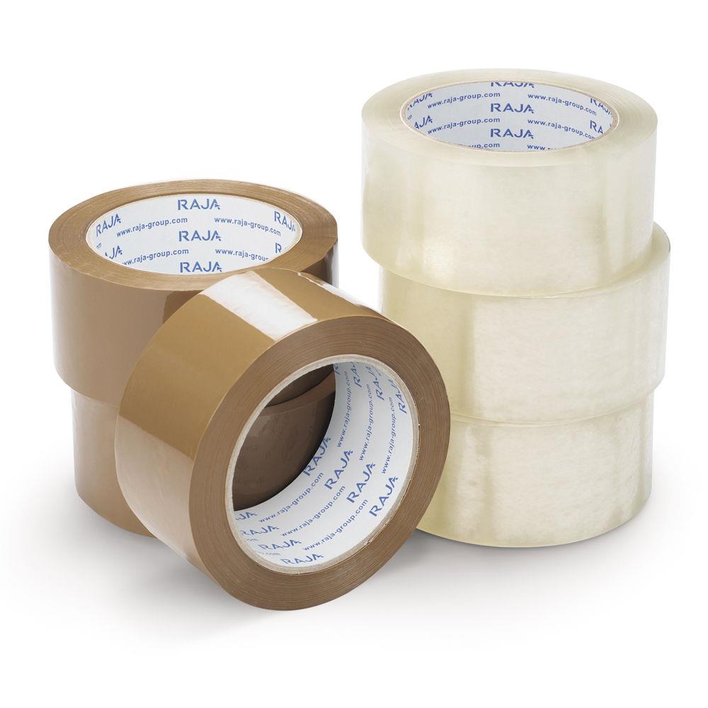 Ruban adhsif polypropylne silencieux havane Rsistant, 35 microns 50 mm x 66 m