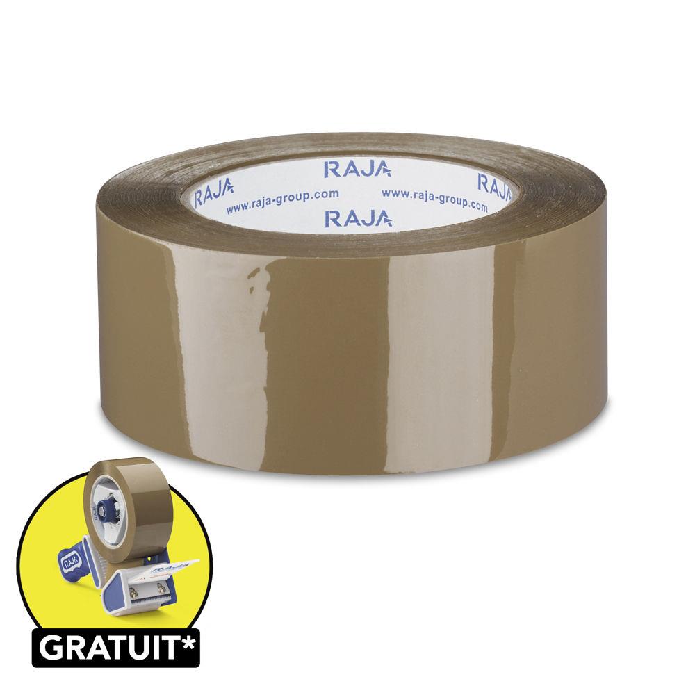 Ruban adhsif polypropylne silencieux havane Rsistant, 35 microns 50 mm x 100 m