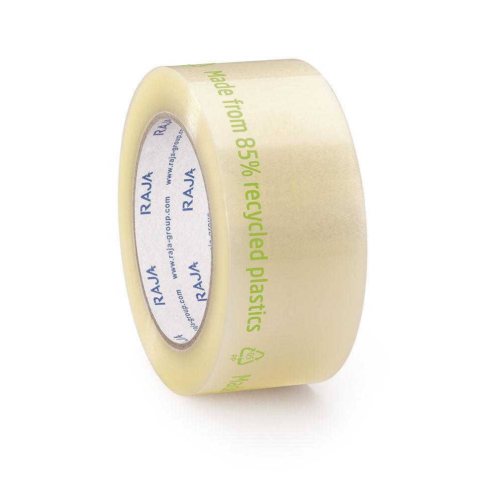 Ruban adhsif polyester 85% recycl 50mm x 132m tansparent