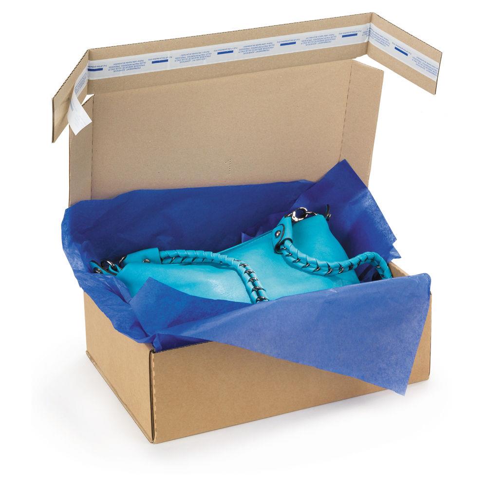 Bote postale carton brune avec fermeture adhsive  35x22x13 cm