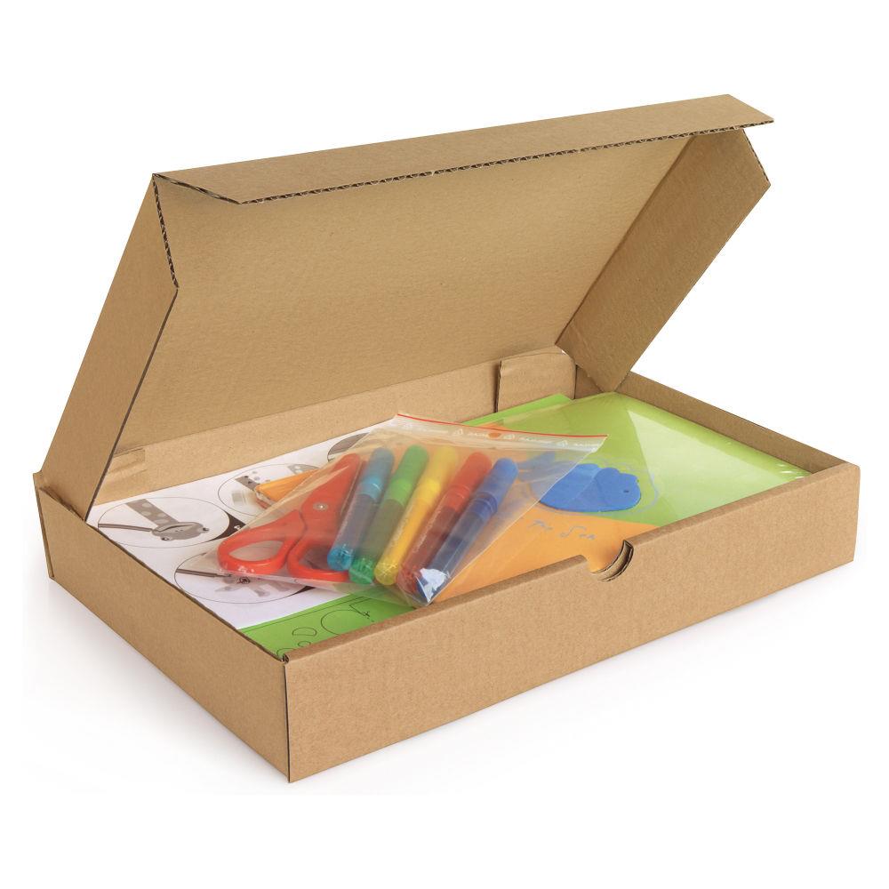 Bote extra-plate d?expdition carton brune 31x22x5 cm