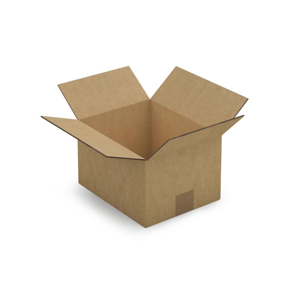 Caisse carton brune double cannelure RAJA 25x20x15 cm