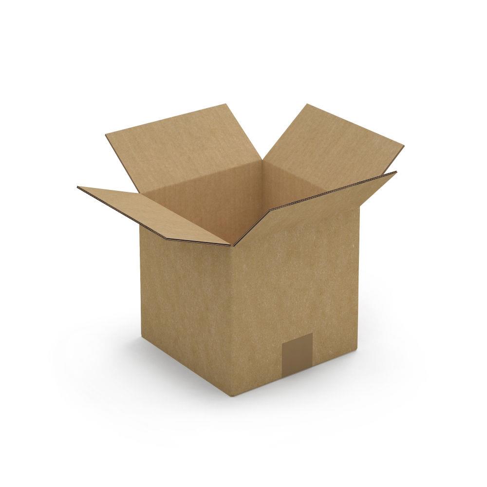 Caisse carton brune double cannelure 20x20x20 cm