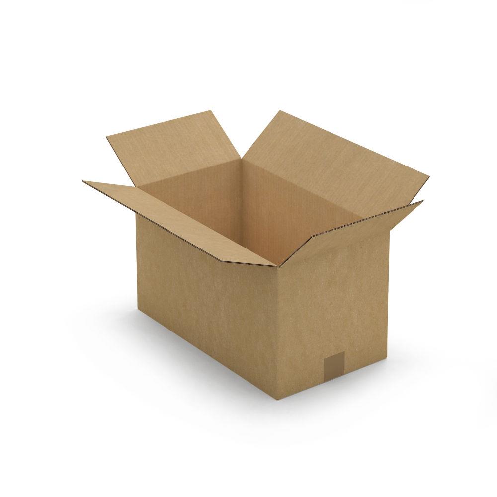 Caisse carton brune double cannelure 46x26x26 cm