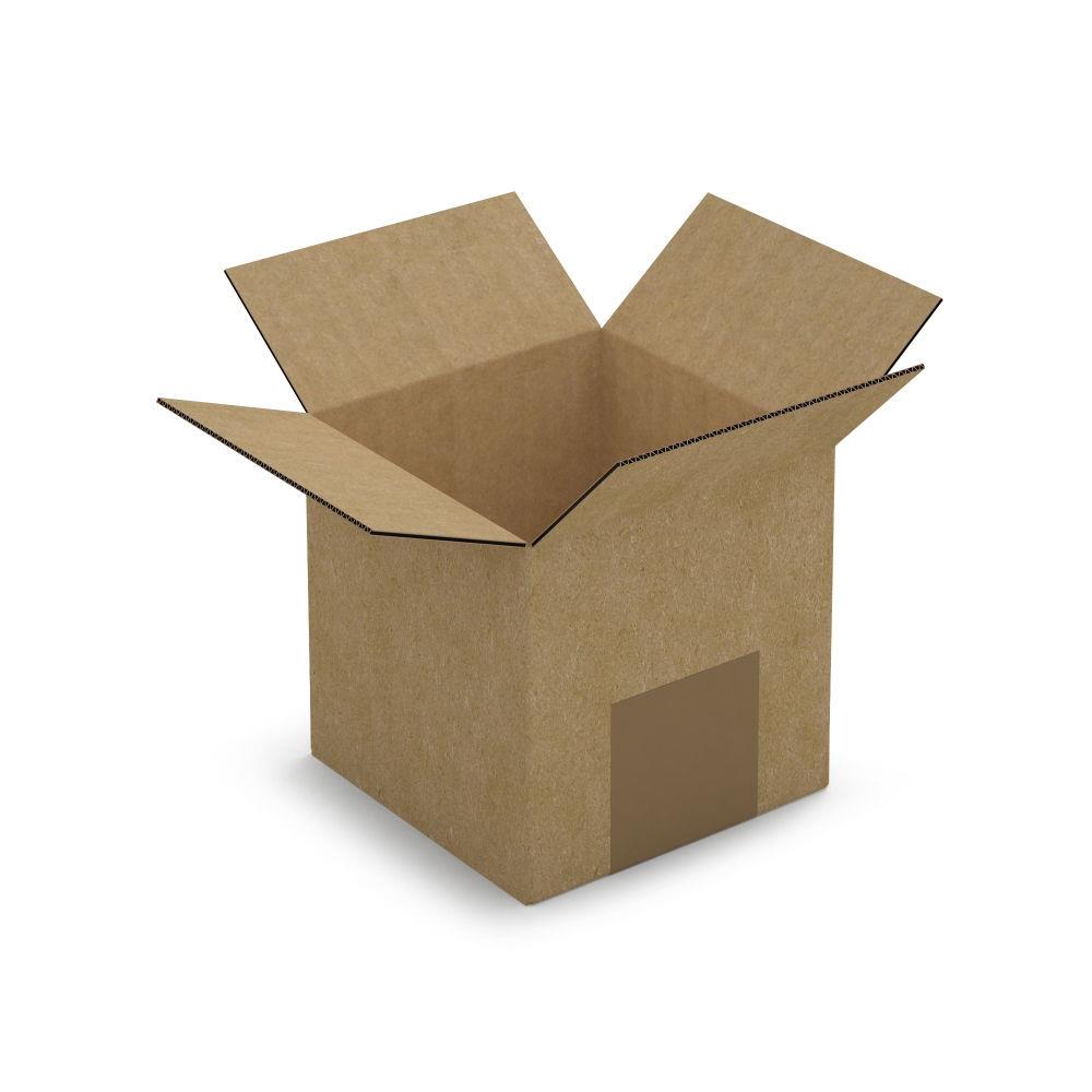 Caisse carton brune simple cannelure 10x10x10 cm