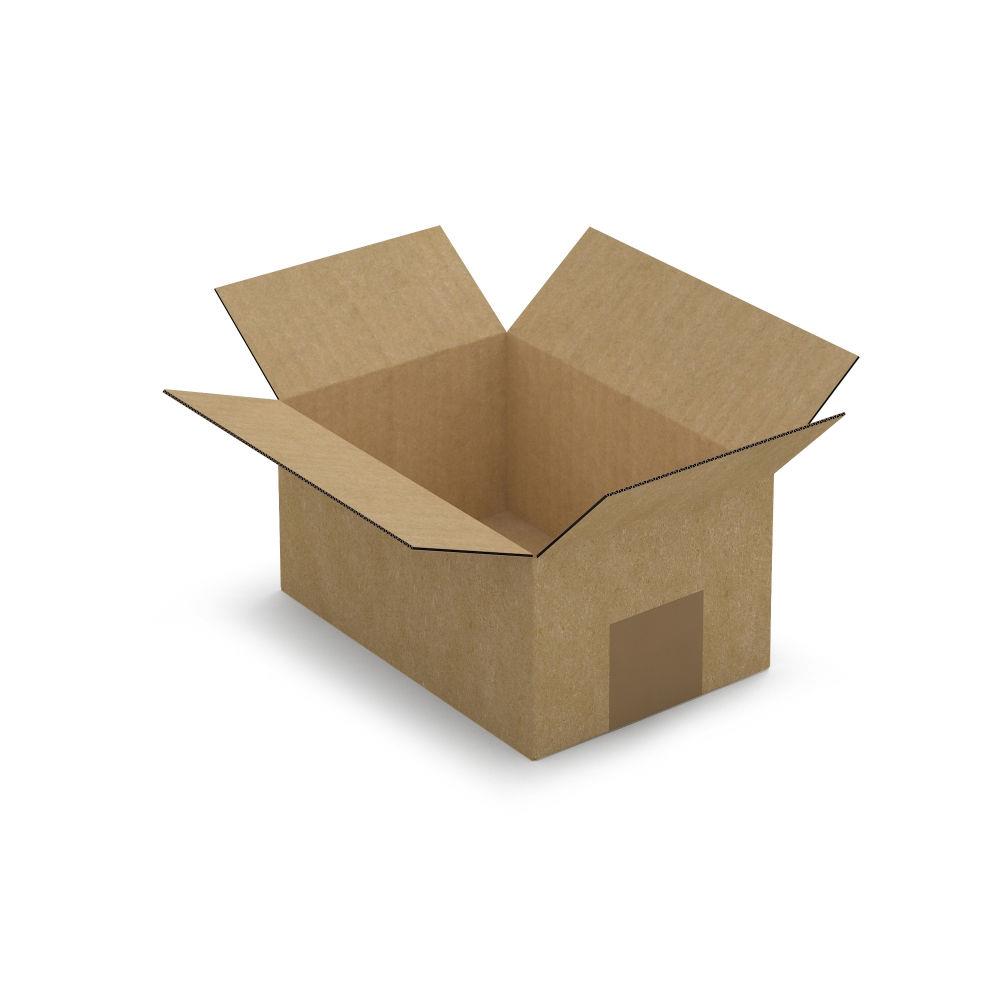 Caisse carton brune simple cannelure 18,5x12,5x9 cm