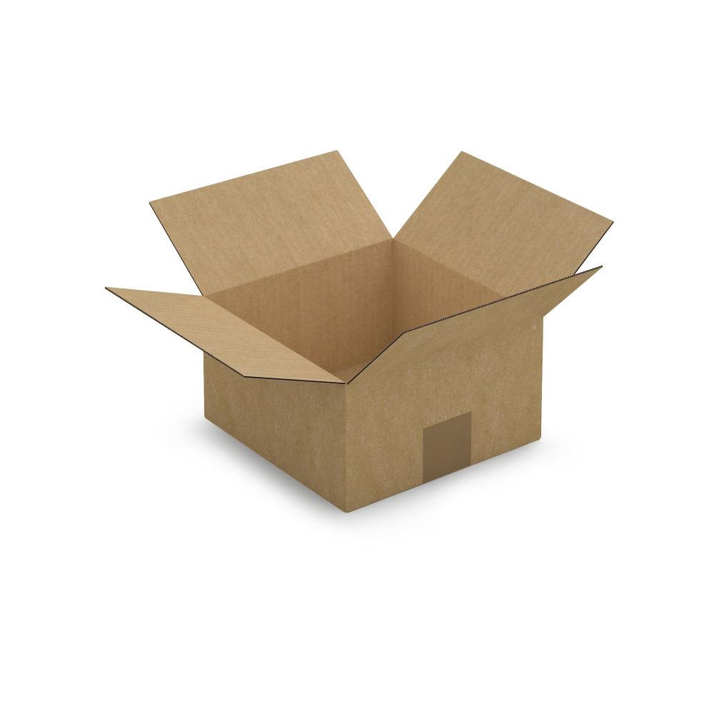 Caisse carton brune simple cannelure 20x20x11 cm