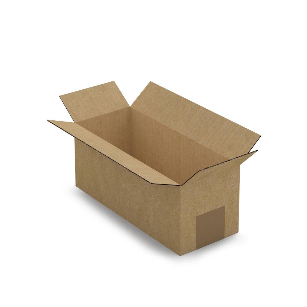 Caisse carton brune simple cannelure 25x10x10 cm