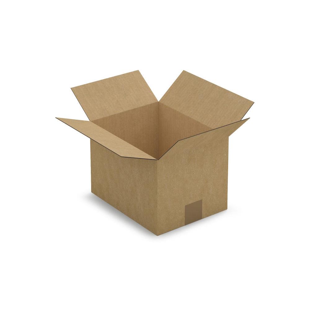 Caisse carton brune simple cannelure 26x20x18 cm
