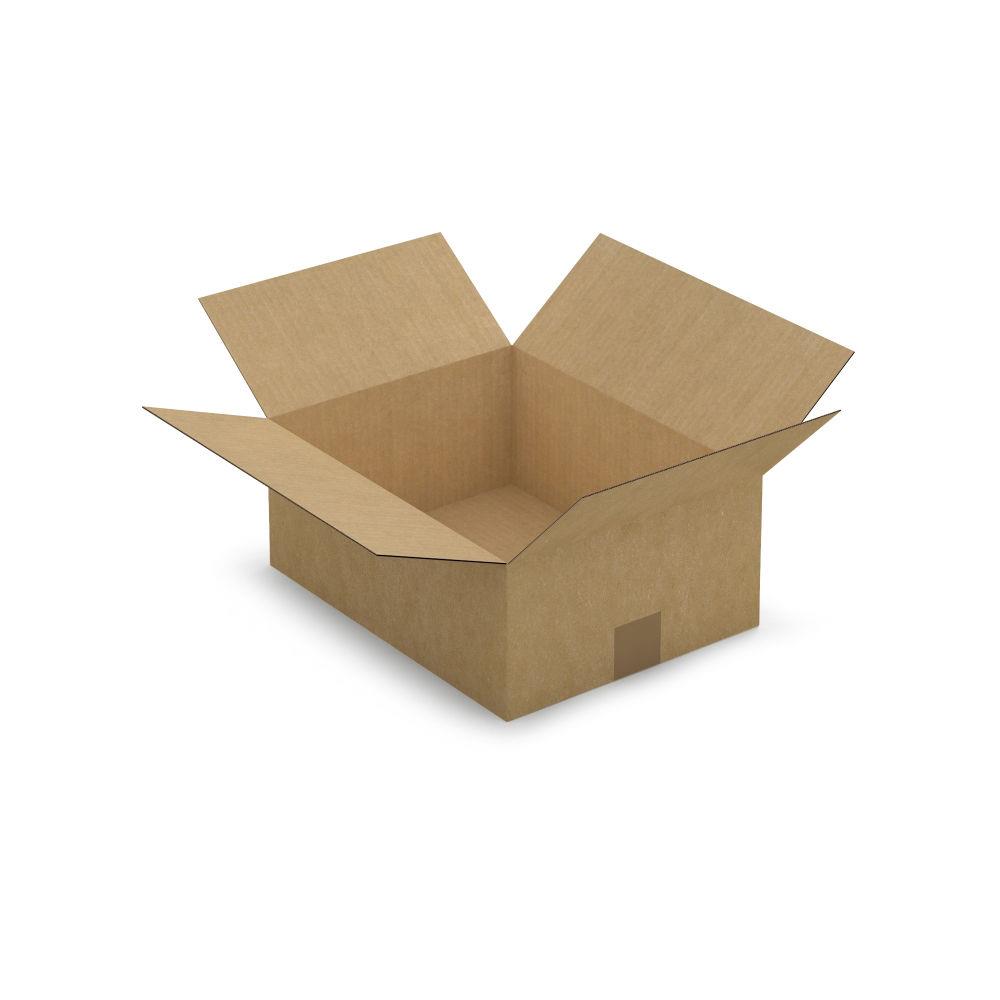 Caisse carton brune simple cannelure 35x27x14 cm