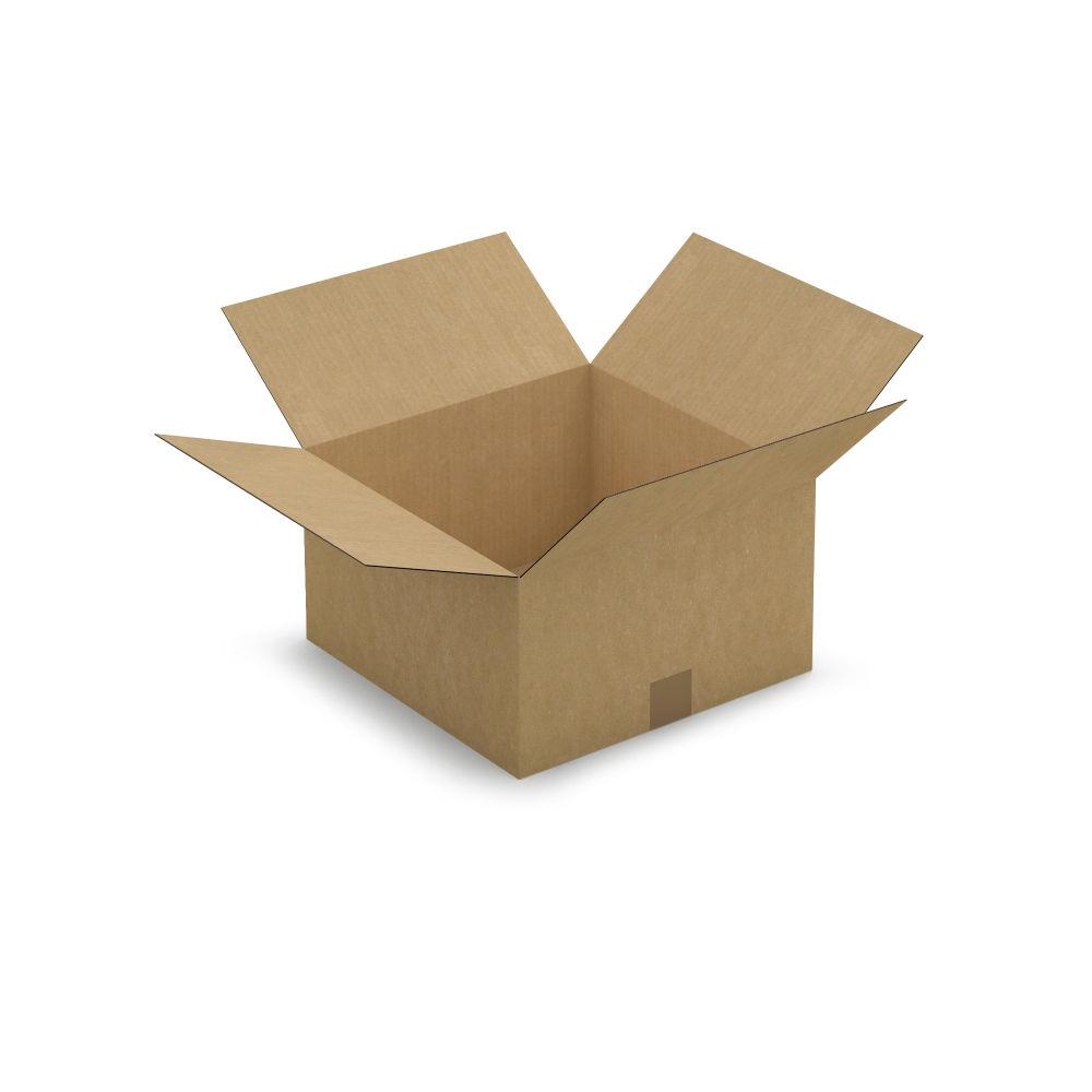 Caisse carton brune simple cannelure 35x35x20 cm