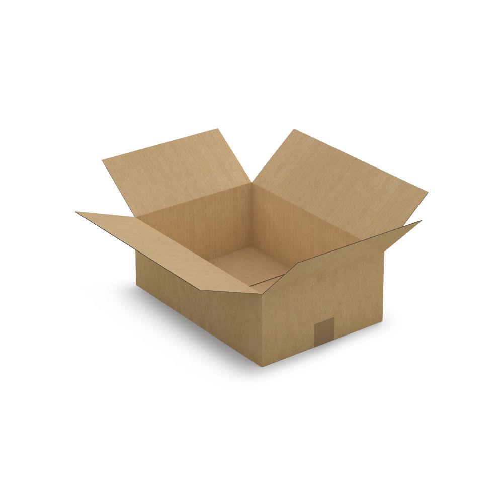 Caisse carton brune simple cannelure 43x30x15 cm