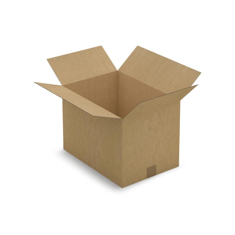 Caisse carton brune simple cannelure 43x30x30 cm