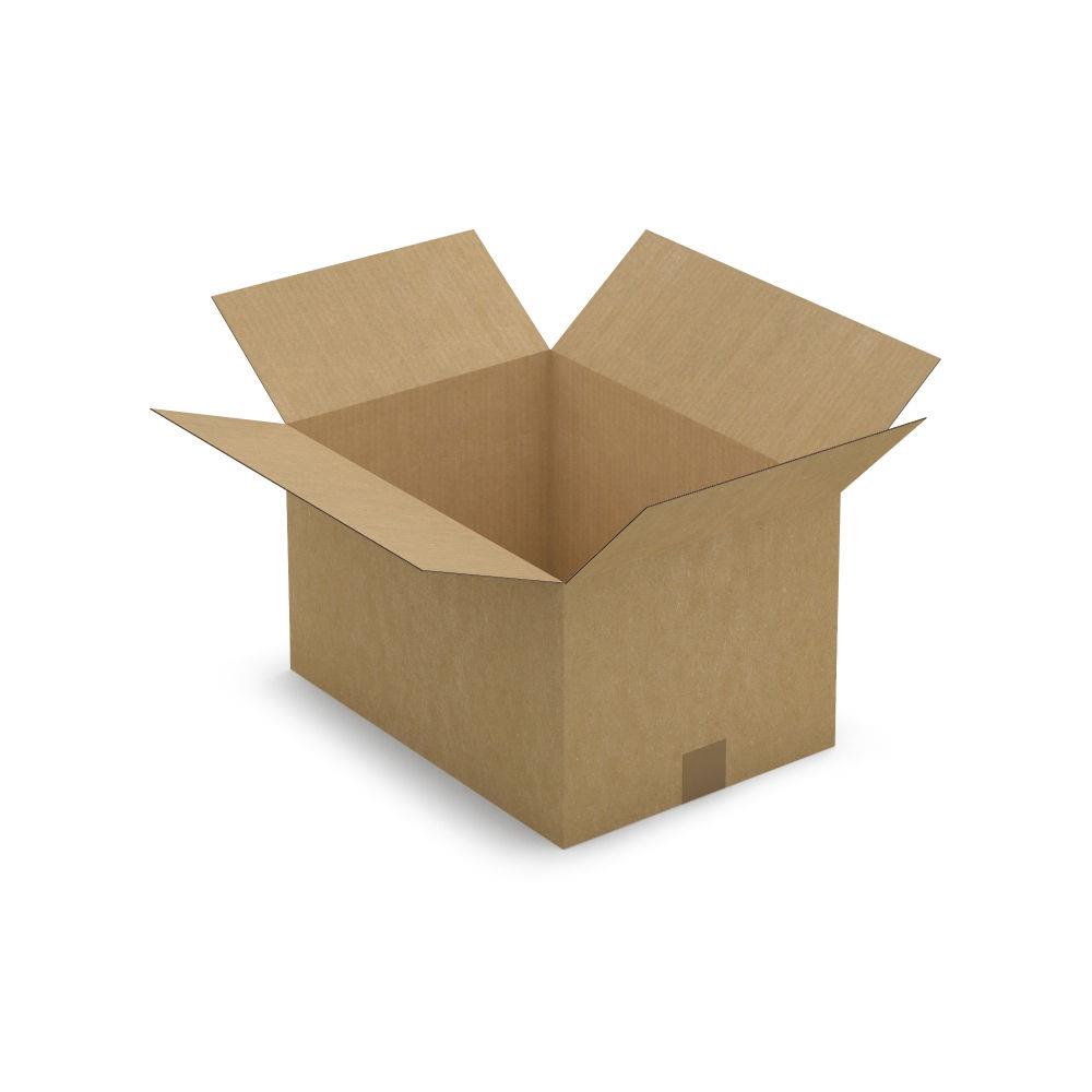 Caisse carton brune simple cannelure 43x31x25 cm