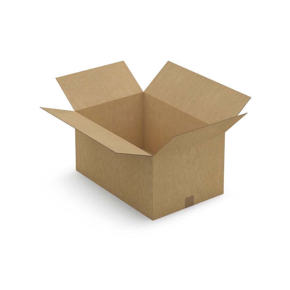 Caisse simple cannelure brune 60x40x30
